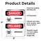Signmission Ammonia - Amoniaco Danger Sign, Vinyl Decal, 5in W x 7in L, 2PK OS-2PACK-DS-D-57-VS-1992 - alternate 3